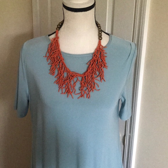 Sea Foam Green High Low Dress - Picture 2 of 7